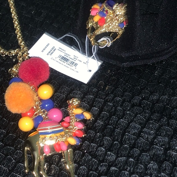 Kate Spade Camel Pom Pom Necklace and Ring Set - Picture 2 of 4